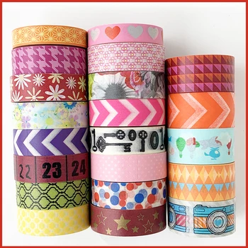 Základné dizajn washi pásky kvetinový washi papierovú pásku roztomilý dizajn washi pásky na ozdobné a darčekové balenie