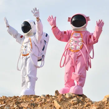 Cosplay Kostýmy Skafander Cartoon Maskot Kostým Astronaut Foto Výkon Rekvizity Deti Nafukovacie Astronaut Oblečenie