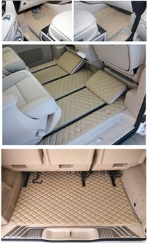 Vlastné špeciálne auto podlahové rohože + jeden kmeň mat na Pravej Ruke Autom Mercedes Benz V220 V250d 7 miest 2019-2015 nepremokavé koberce