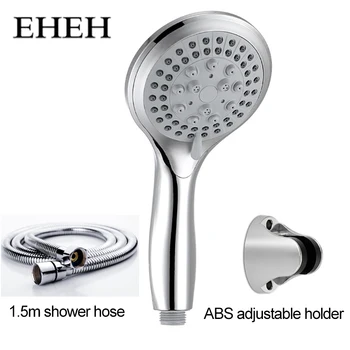 EHEH 5 Funkcia Kolo Daždi Hlavu Držiaky na Stenu Kúpeľňa so Sprchou Hadice+Sprchový Držiak +Nastaviteľné sa zabránilo pohybu jednotlivých častí Showerhead